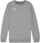 Puma teamgoal casuals crew neck sweat jr jongens sporttrui - medium gray heather- white