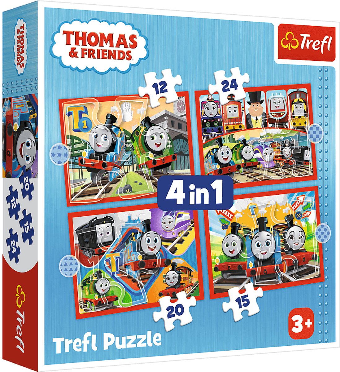Trefl 4in1 (12, 15, 20, 24) - amazing thomas thomas and friends