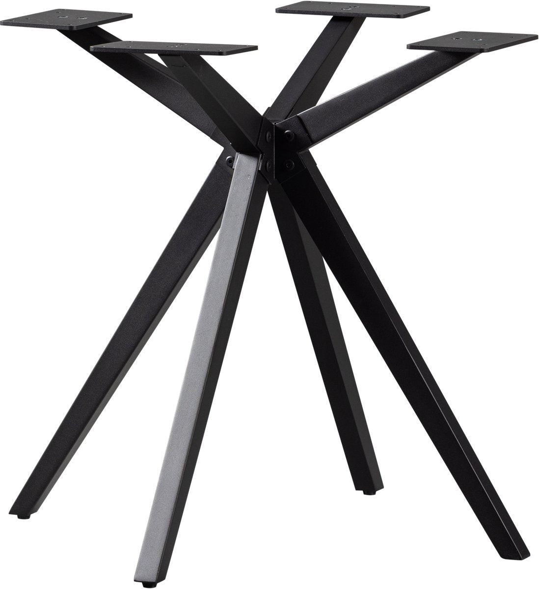 Woood holland kruispoot - metaal - zwart - 72x80x80