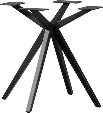 Woood holland kruispoot - metaal - zwart - 72x80x80