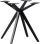 Woood holland kruispoot - metaal - zwart - 72x80x80