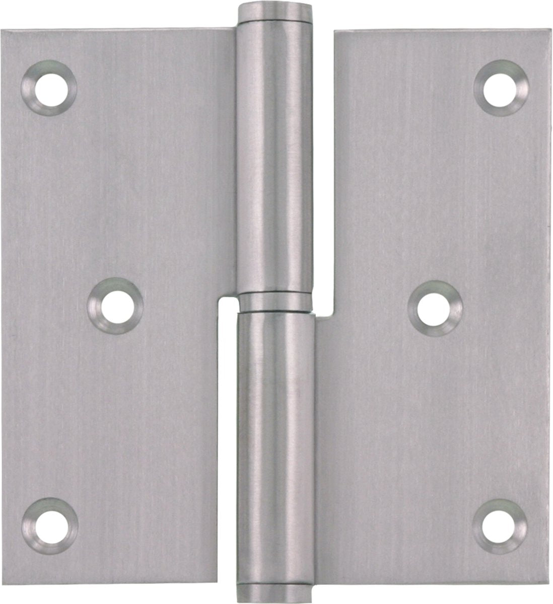 Starx kogelpaumelle rechte hoeken 89 x 89mm geborsteld rvs 3 stuks