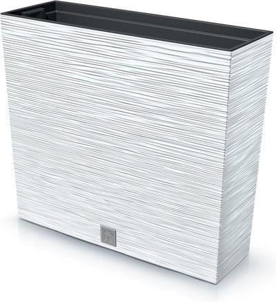 Prosperplast Furu Case Tower - Fioriera con inserto - per interni ed esterni - Bianco