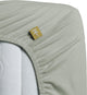 Ropa de cama jersey - sábana bajera ajustable - 90x200 220 - gris verde