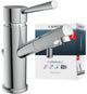 Rubinetto lavabo Schütte Cornwall per scaldabagno con bocca libera - bassa pressione - miscelatore - con scarico - cromo