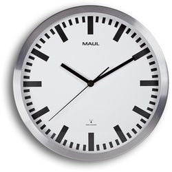 Orologio da parete maul maulpilot radiocontrollato bianco, argento