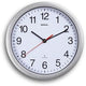 Reloj de pared radiocontrol maul maulrun plata, blanco