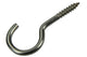 Mack 1019898 - gancho de tornillo acero inoxidable 2 piezas 5,0x40 mm | 10 piezas