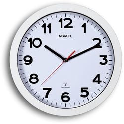 Orologio da parete radiocontrollato maul maulstep 300 mm argento, bianco