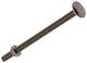 Mack 1019913 - perno madera + tuerca acero inoxidable 2 piezas m6 x 100 mm | 5 piezas