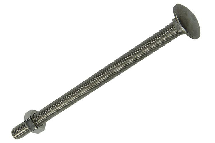 Mack 1019920 - perno madera + tuerca acero inoxidable 1 ud m8 x 120 mm | 10 piezas