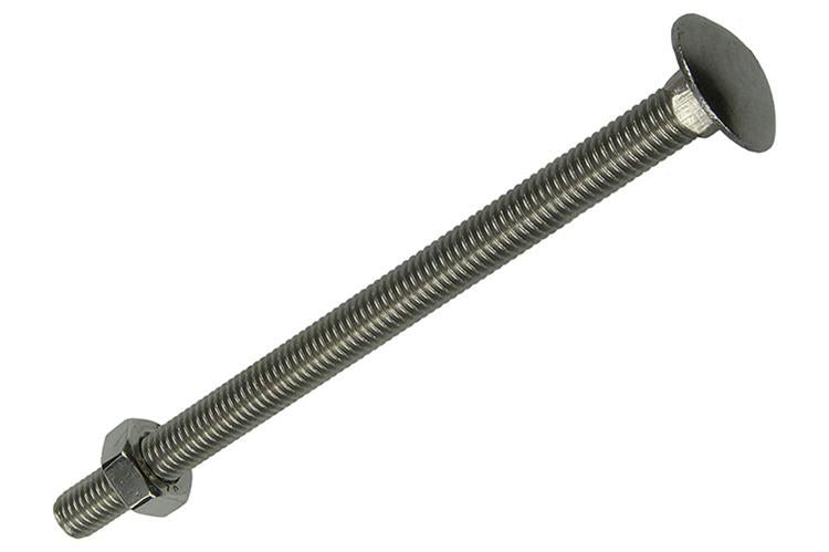 Mack 1019922 - perno madera + tuerca acero inoxidable 1 ud m10 x 140mm | 10 piezas