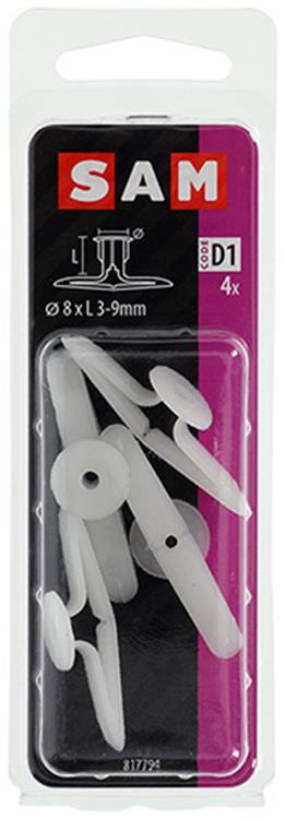 Mack 1017893 - taco de pared hueco nylon 4 piezas ta | 10 piezas