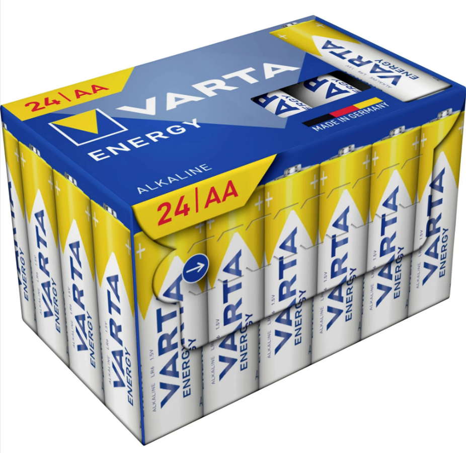Varta Battery Energy AA (Penlite) 1.5 V - 24 piezas en caja