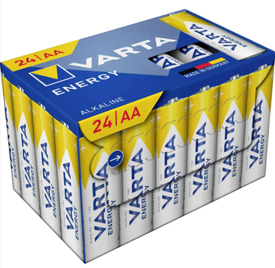 Varta Battery Energy AA (Penlite) 1.5 V - 24 piezas en caja