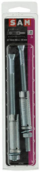 Mack 1019940 - perno de cuña con espárrago roscado. galvanizado2 piezas m8 x 100 mm | 5 piezas