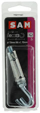 Mack 1019954 - perno cuña gancho tornillo galvanizado 2uds m6x70 10x40 | 5 piezas