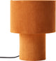Brilliant tony - lámpara de mesa - e27 max 1x25w - tejido canalé - naranja