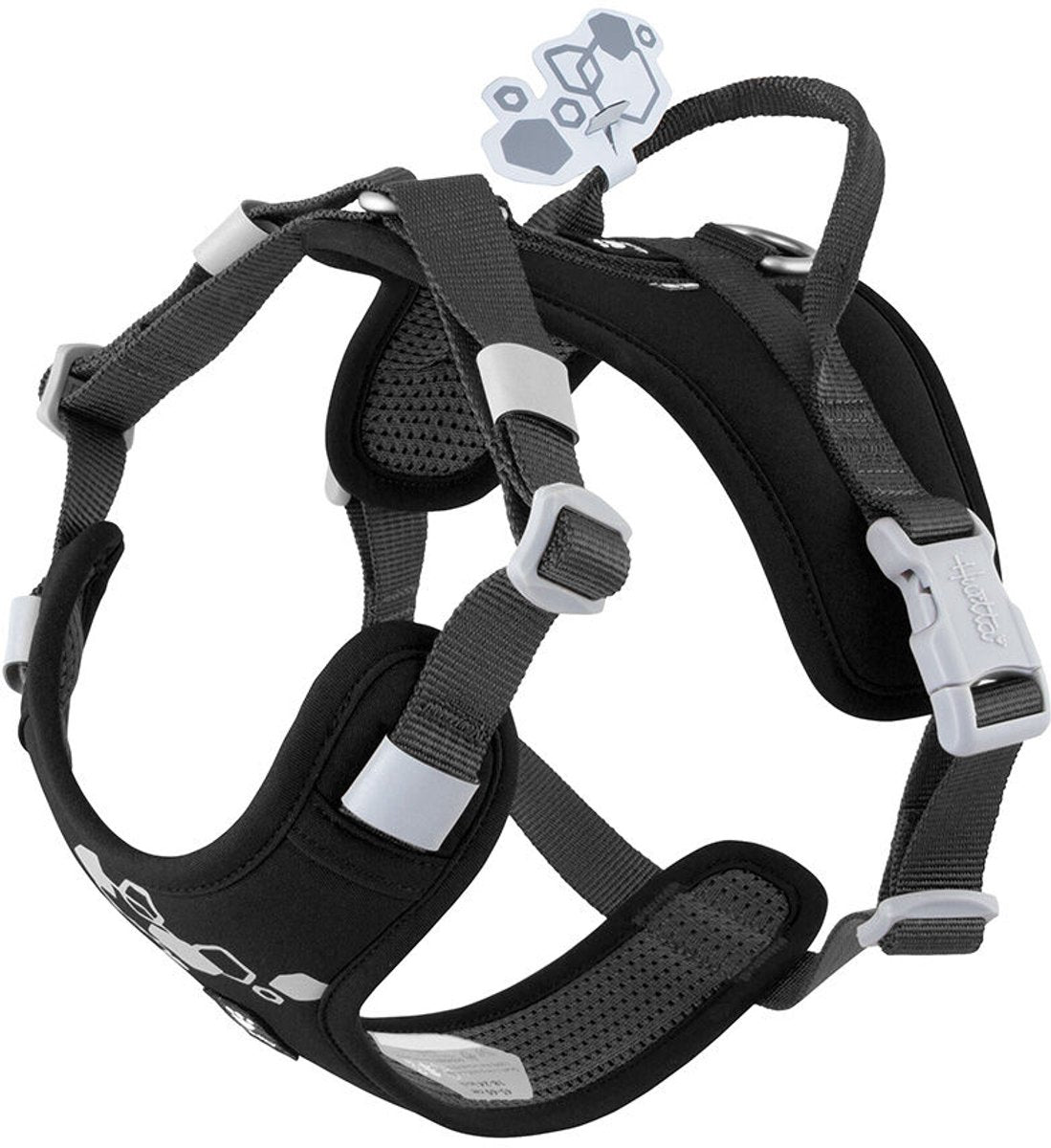 Arnés Hurtta Weekend Warrior negro talla - 65-80 cm