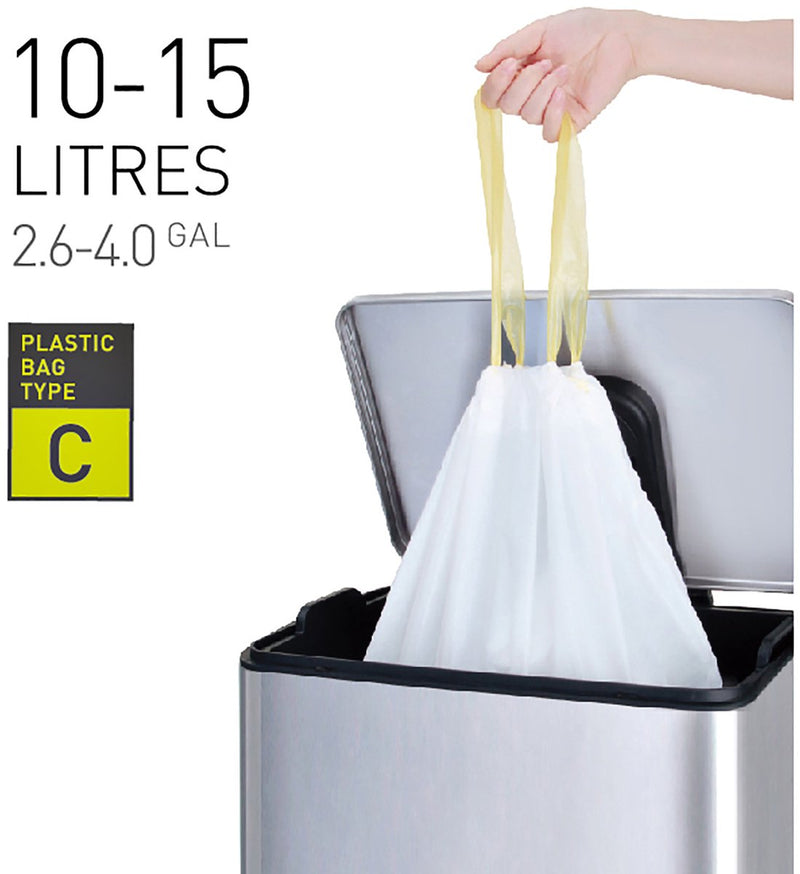 Bolsa de residuos Eko Eko Tipo C 10-15 litros Rollo con 20 bolsas de desecho