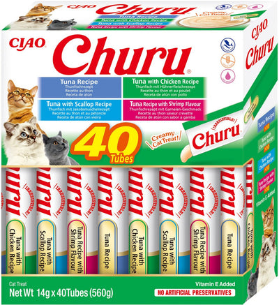 Inaba churu variety box - chicken variety - 40 stuks