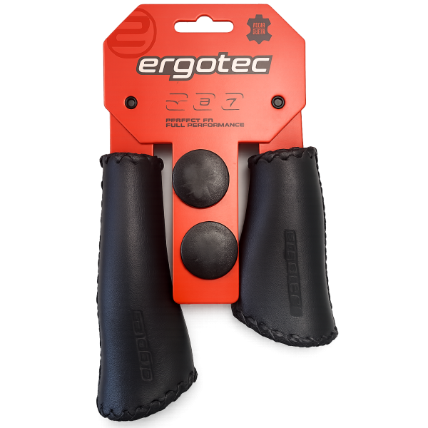 Ergotec maneja el cuero de monaco largo negro corto