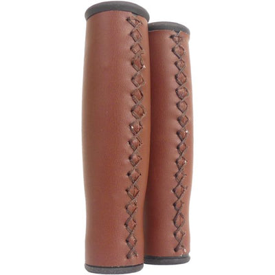 Maniglie di Edge City - 135 mm in pelle artificiale marrone scuro