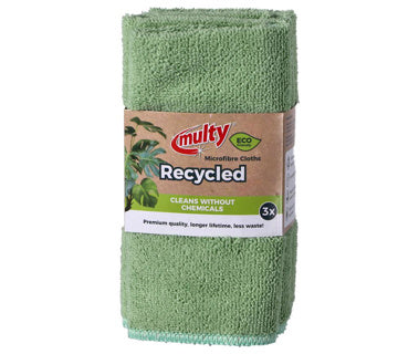 Múltiples telas de microfibra recicladas 3 piezas ecológicas