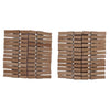 Múltiples clavijas de ropa de madera 48 piezas