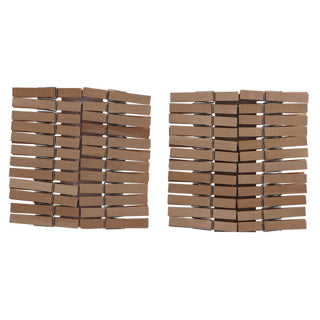 Múltiples clavijas de ropa de madera 48 piezas