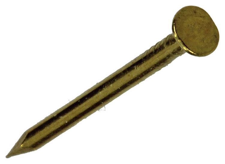 Mack 1017922 - clavo cabeza plana latón 100gr1,2 x 20 mm | 5 piezas