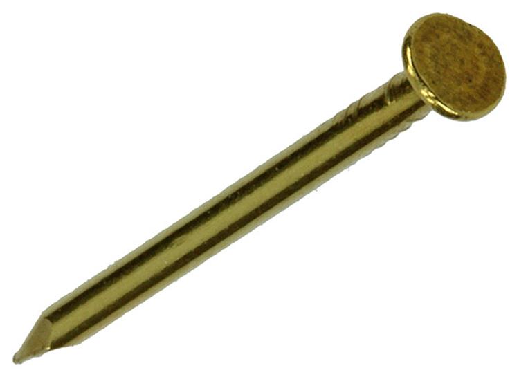 Mack 1017924 - clavo cabeza plana latón 100gr1,6 x 25 mm | 5 piezas