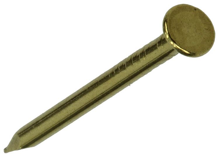 Mack 1017925 - clavo cabeza plana latón 100gr2.0 x 30 mm | 5 piezas