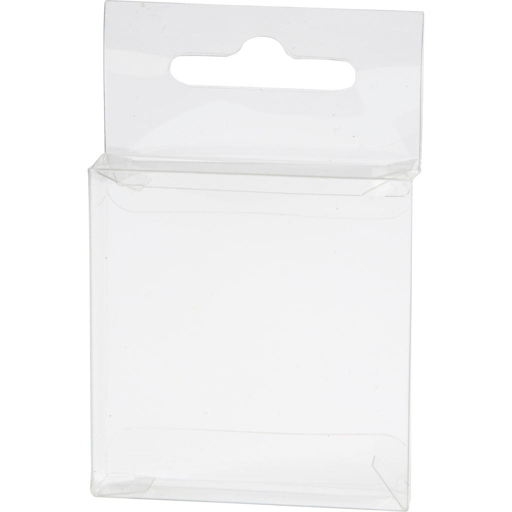 Scatole per imballaggio in PET, dimensioni 51x54x10 mm, 100 pezzi, 1 scatola