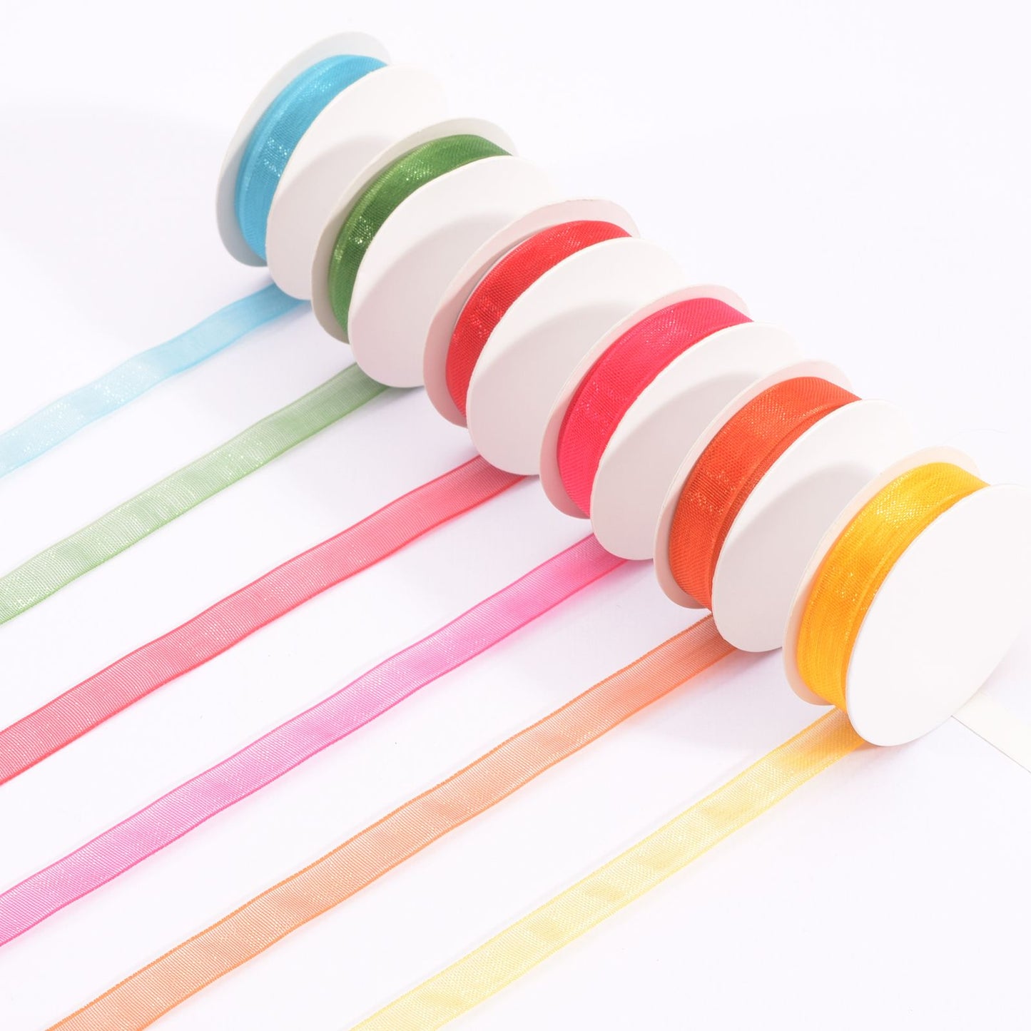 Vaessen creative • nastro di organza 6 colori 6mmx2m estivo