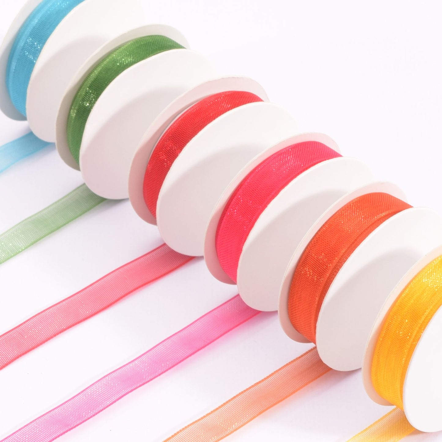 Vaessen creative • nastro di organza 6 colori 6mmx2m estivo