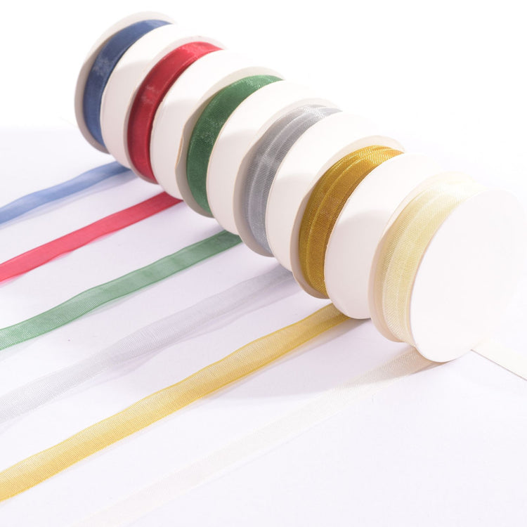Vaessen creative • nastro di organza 6 colori 6mmx2m Natale