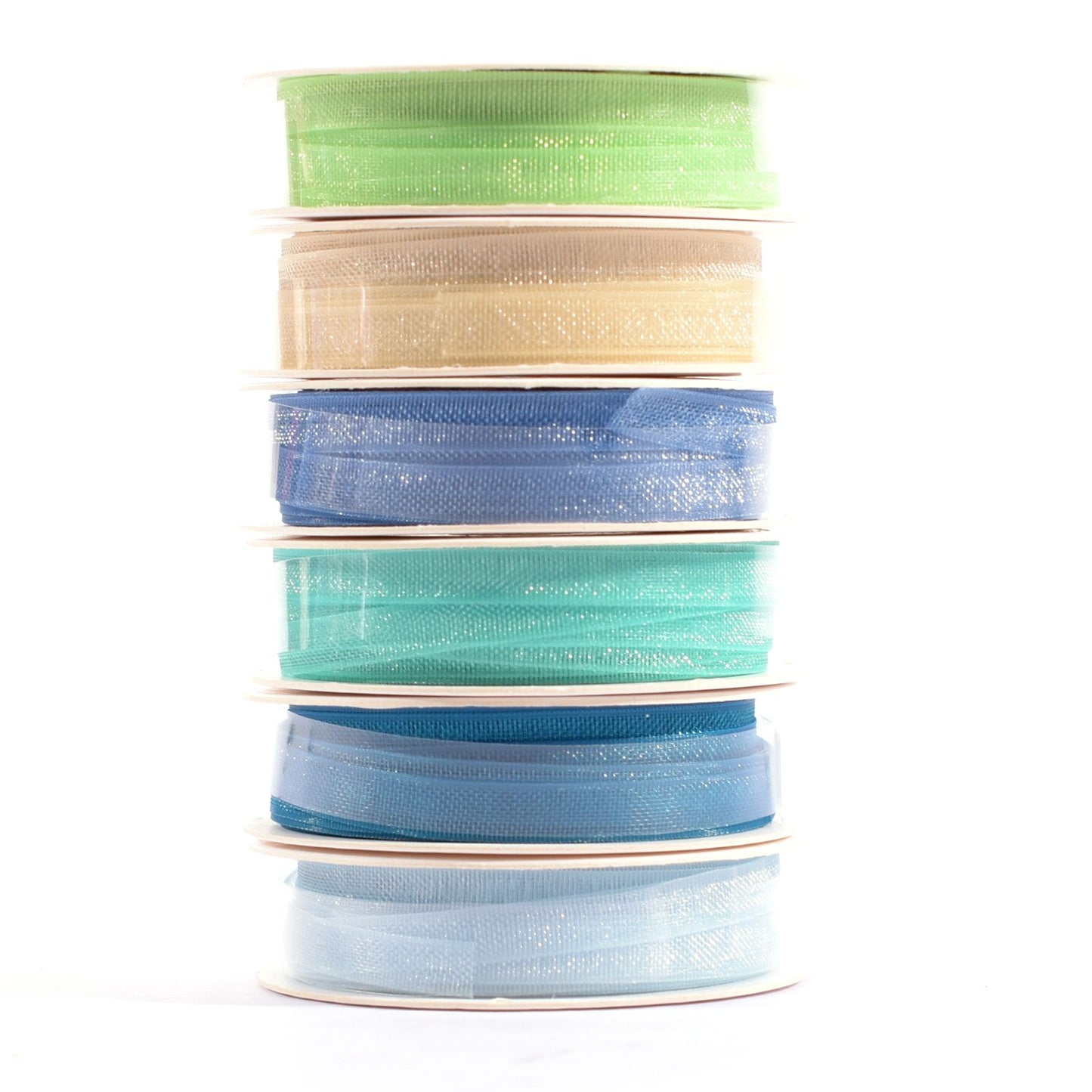 Vaessen creative • nastro di organza 6 colori 3mmx2m celeste