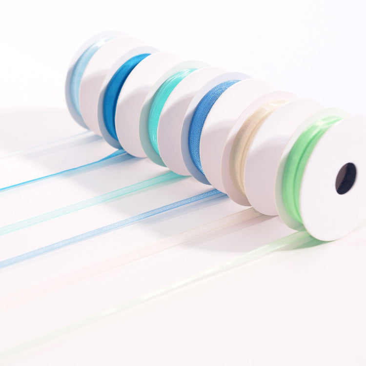Vaessen creative • nastro di organza 6 colori 3mmx2m celeste