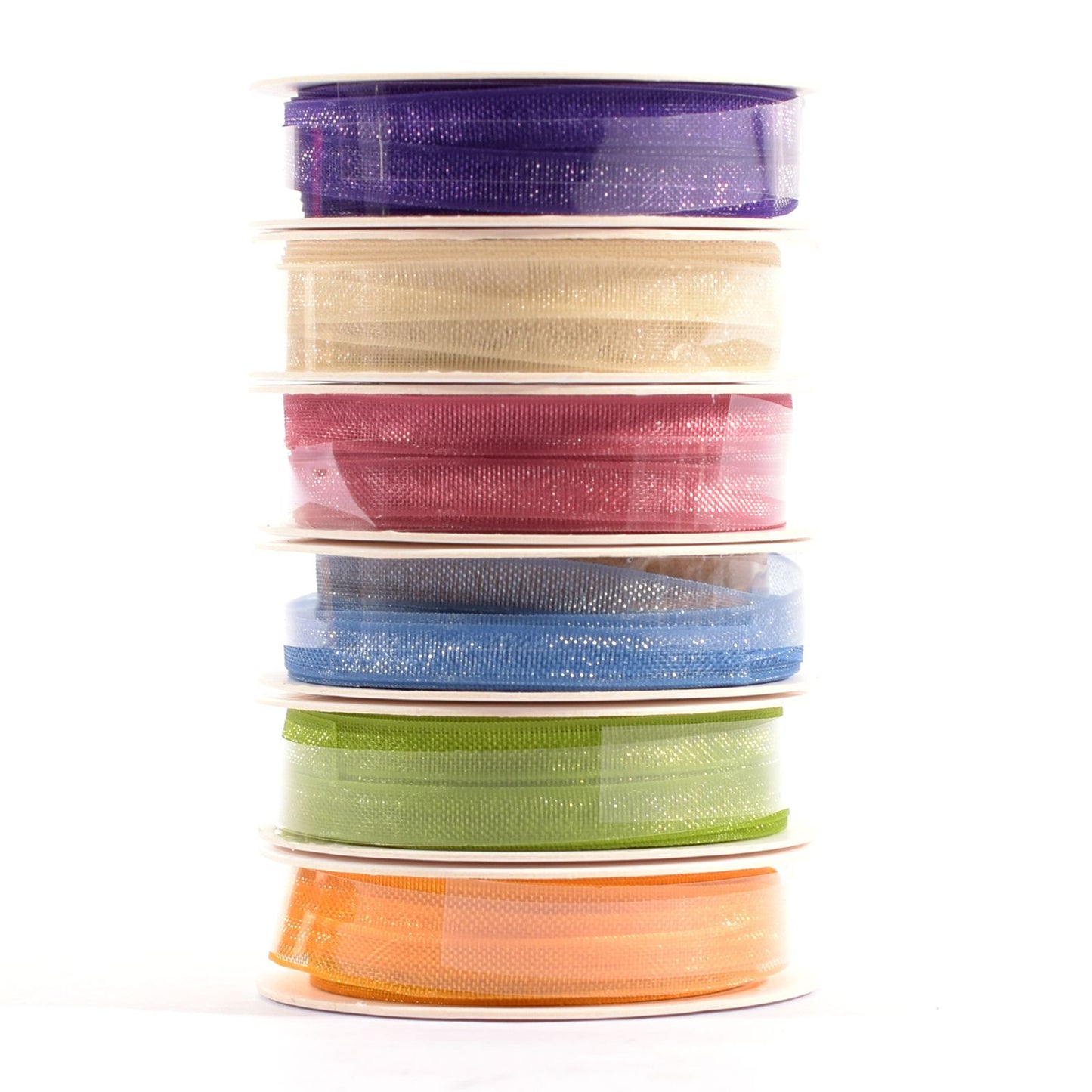 Vaessen creative • nastro di organza 6 colori 3mmx2m primavera