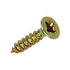 Mack 1017956 - tornillo para aglomerado con cabeza chapada en amarillo 200uds 2,5 x 12 mm | 10 piezas