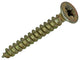 Mack 1017961 - tornillo para aglomerado con cabeza galvanizado amarillo 100uds 3,0 x 25 mm | 5 piezas