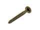 Mack 1017965 - tornillo para aglomerado con cabeza chapada en amarillo. 75 piezas 3,5 x 30 mm | 5 piezas