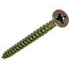 Mack 1017967 - tornillo para aglomerado con cabeza chapada en amarillo. 55 piezas 3,5 x 40 mm | 5 piezas