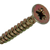 Mack 1017978 - tornillo para aglomerado con cabeza chapada en amarillo. 50 piezas 4,5 x 30 mm | 5 piezas