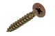 Mack 1017978 - tornillo para aglomerado con cabeza chapada en amarillo. 50 piezas 4,5 x 30 mm | 5 piezas