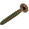 Mack 1017979 - Tornillo para aglomerado con cabeza chapada en amarillo. 40 piezas 4,5 x 35 mm | 5 piezas