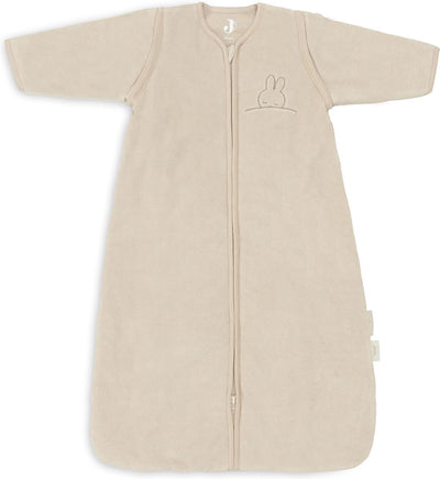 Jollein x Miffy sacco a pelo invernale con manica staccabile con zip 90 cm sleepy miffy spugna - nocciola - sacco a pelo invernale