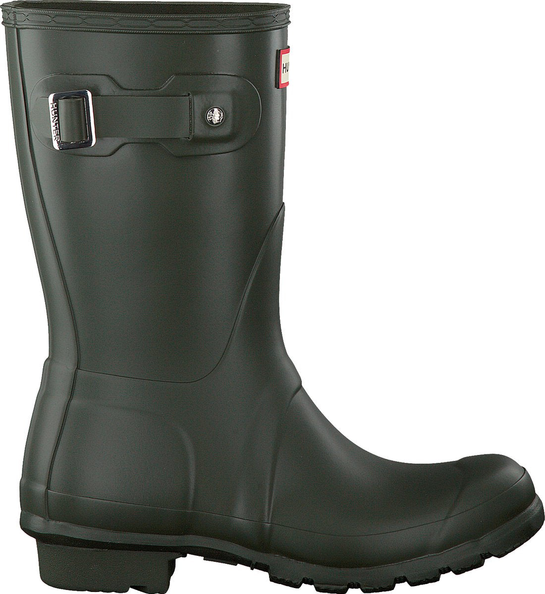 Hunter womens original short laarzen - rubber - dames - groen - maat 38