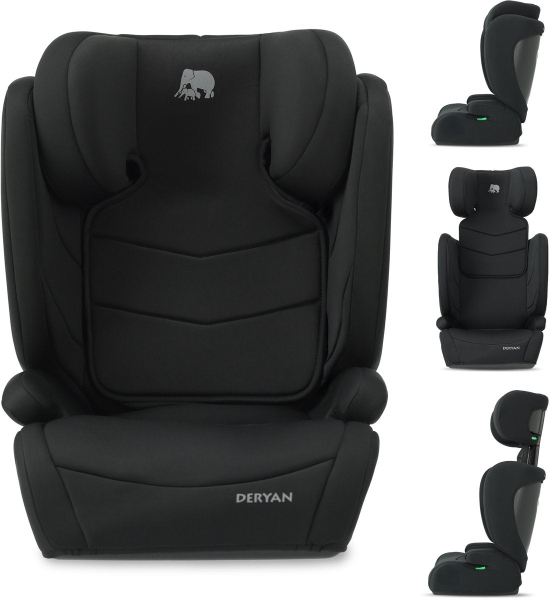 Seggiolino auto Deryan Charlie Basic i-size - da 3,5 a 12 anni - nero